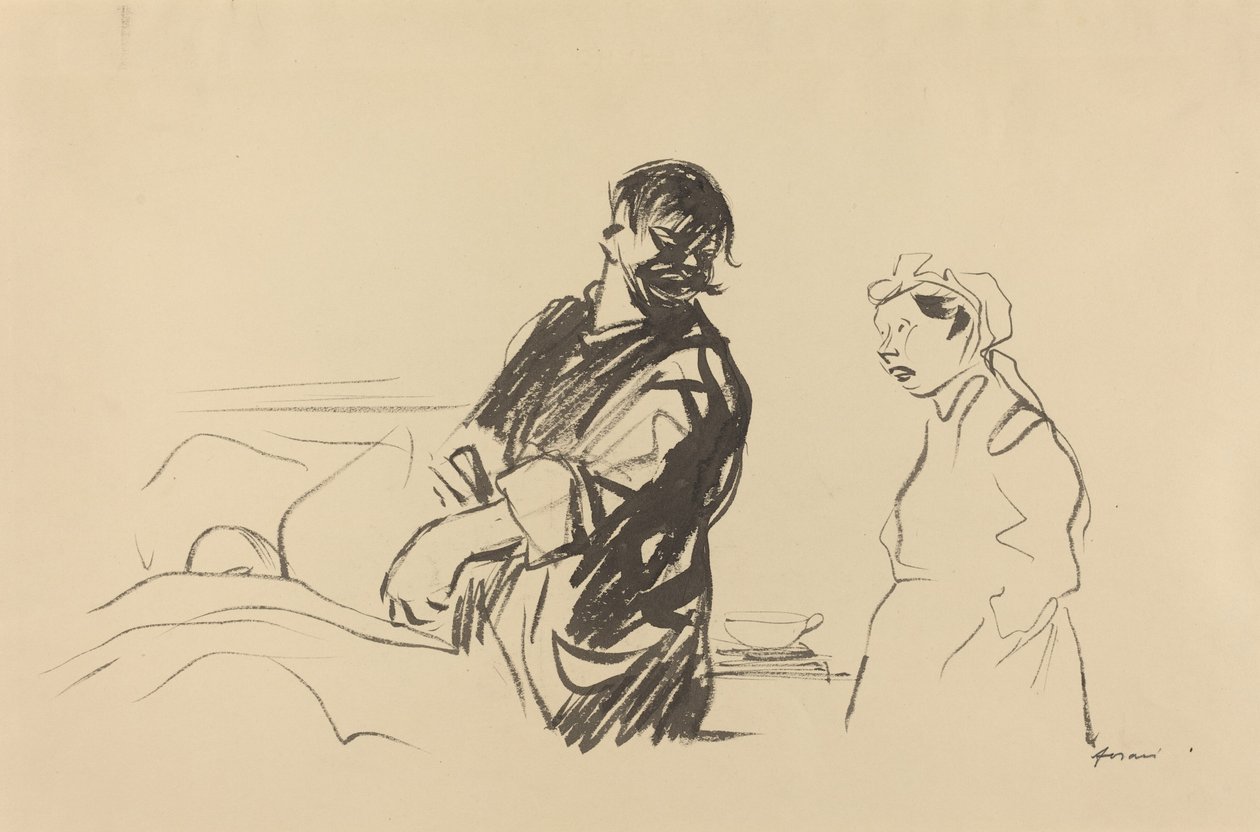 Escena hospitalaria, c. 1914-1919 de Jean Louis Forain