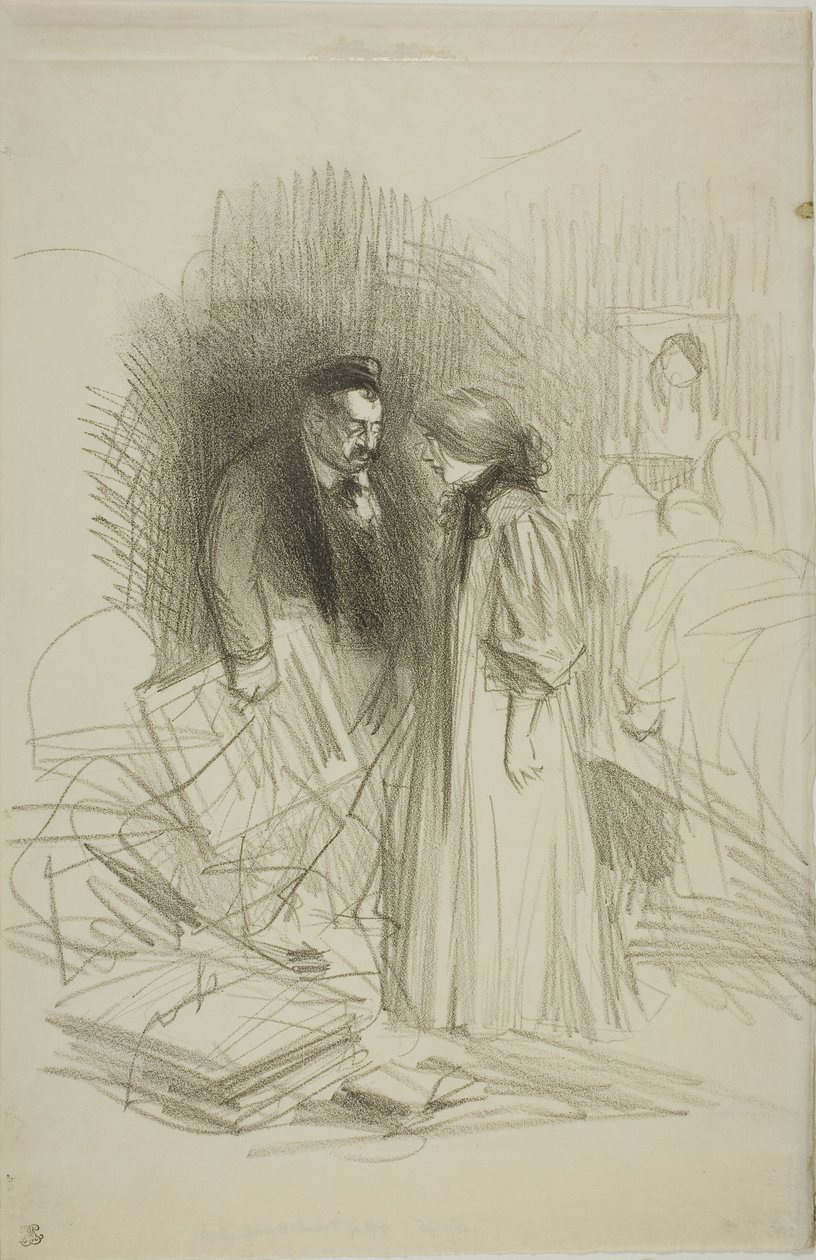 "No me atrevo a quitarlos todavía... le haría demasiado daño" de Jean Louis Forain