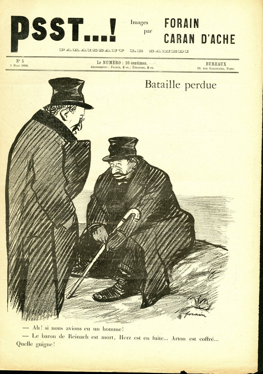 Ilustración de Jean-Louis Forain (1852-1931) en Psst...! de Jean Louis Forain