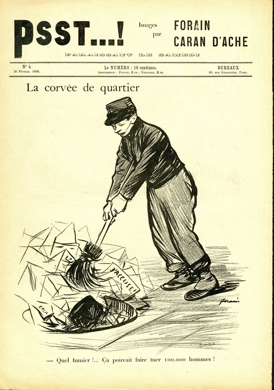 Ilustración de Jean-Louis Forain (1852-1931) en Psst...! de Jean Louis Forain