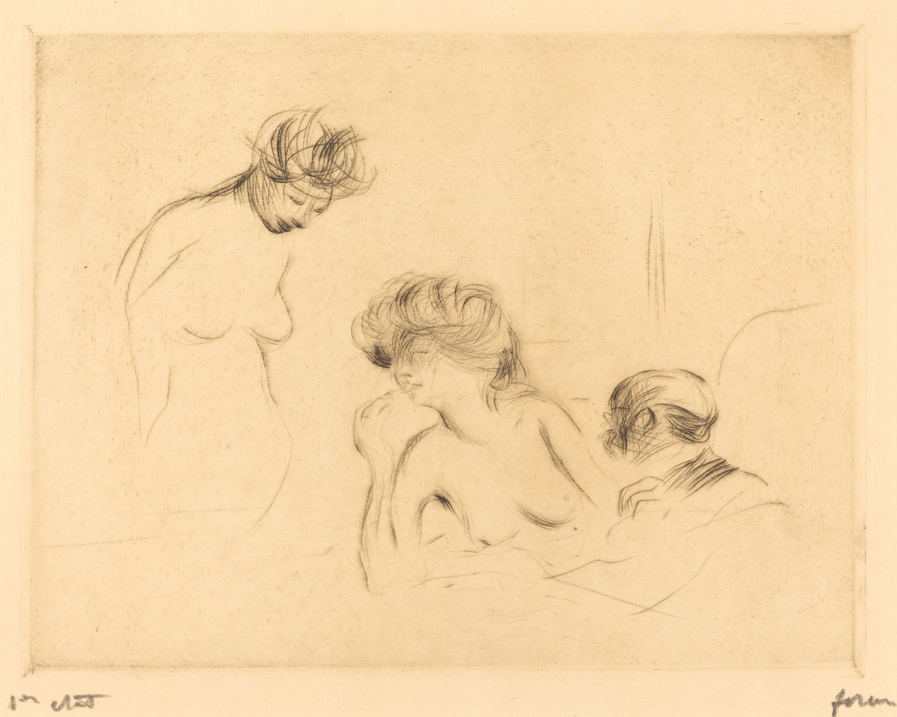 En una habitación privada (tercera placa) de Jean Louis Forain