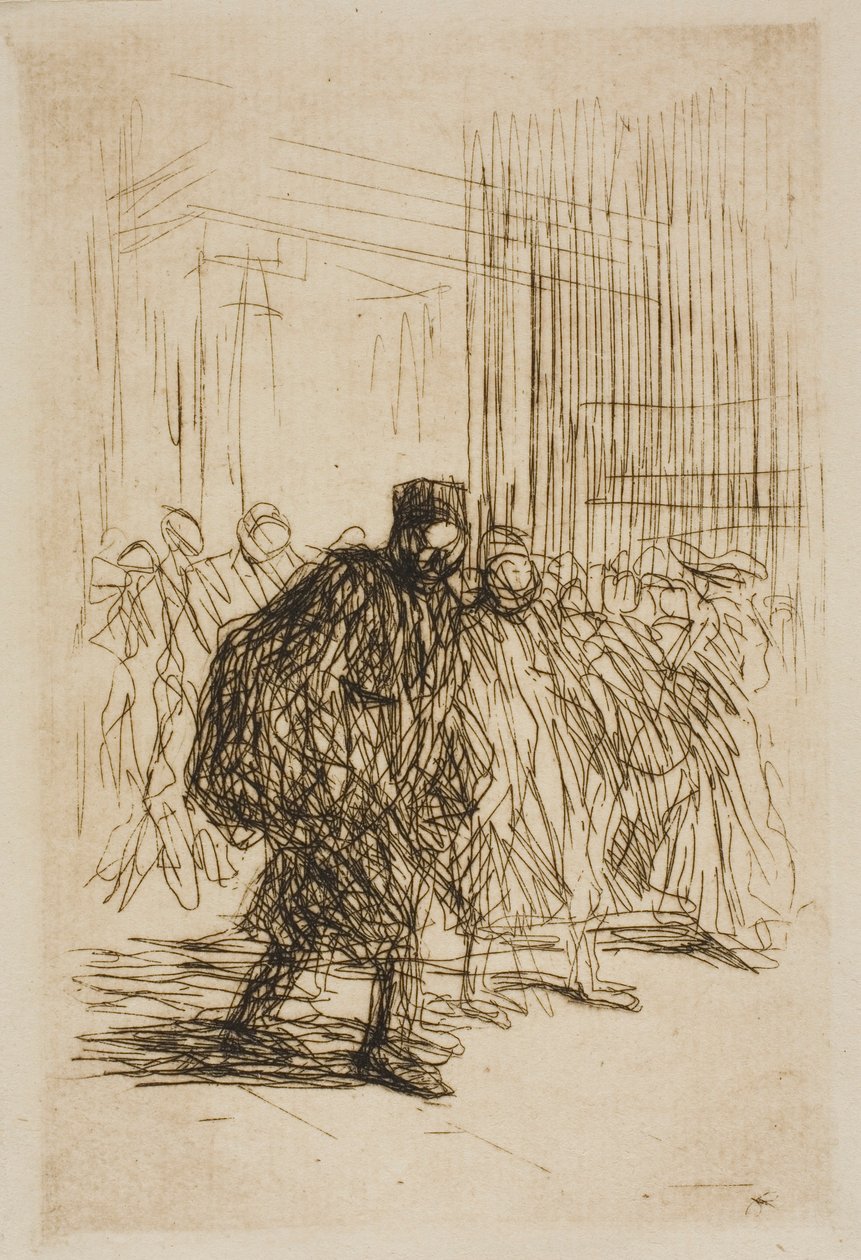En los pasillos del Palacio de Justicia de Jean Louis Forain