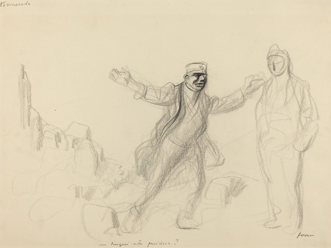Kammerade. Porquoi cette froideur, c. 1914-1919 de Jean Louis Forain