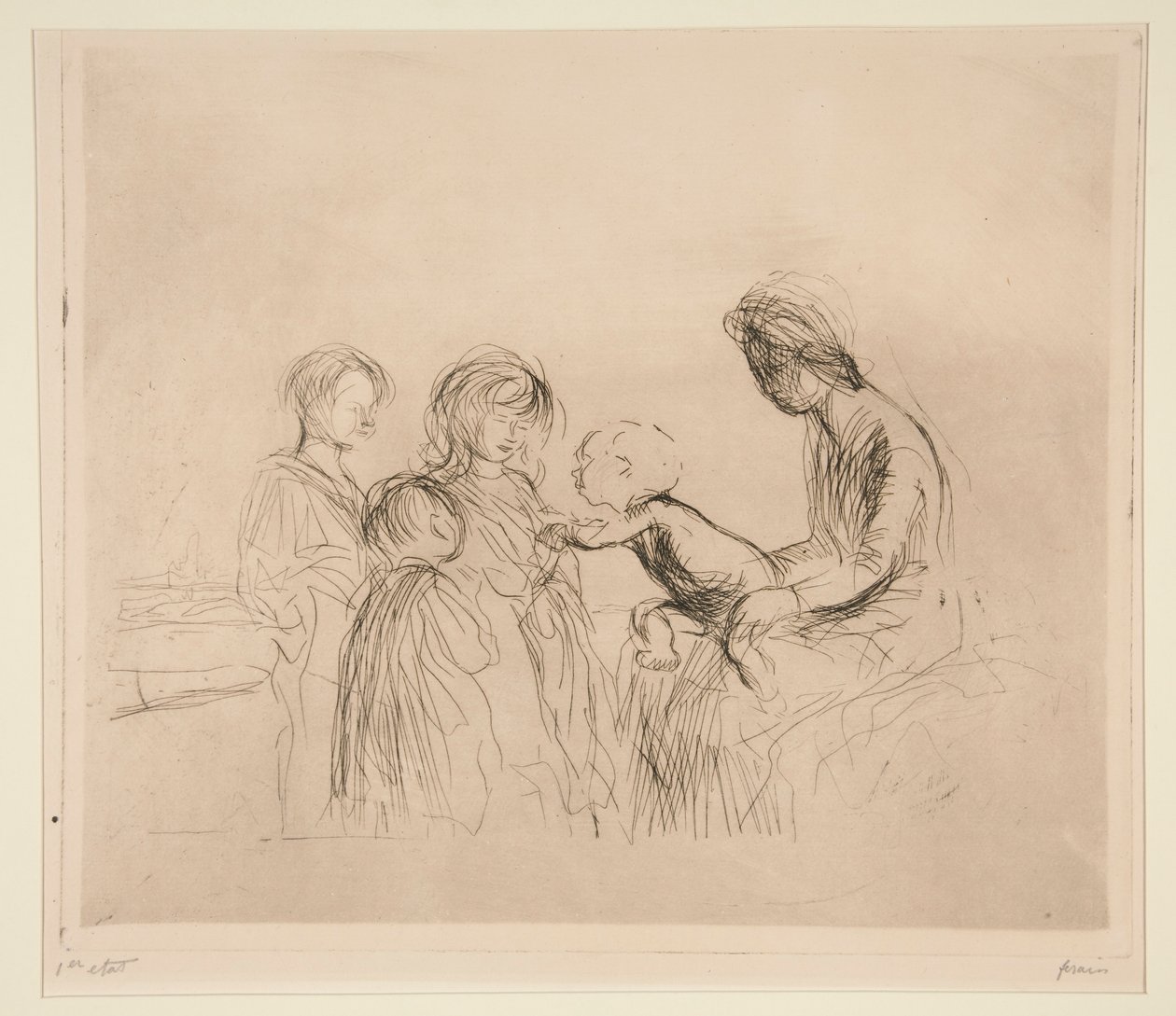 virgen y niños de Jean Louis Forain