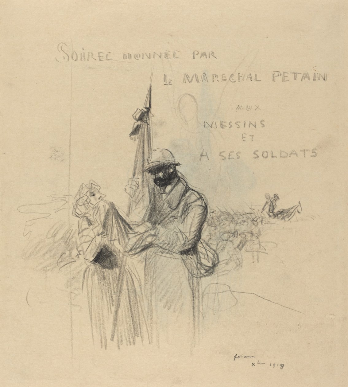 El beso de la bandera de Jean Louis Forain
