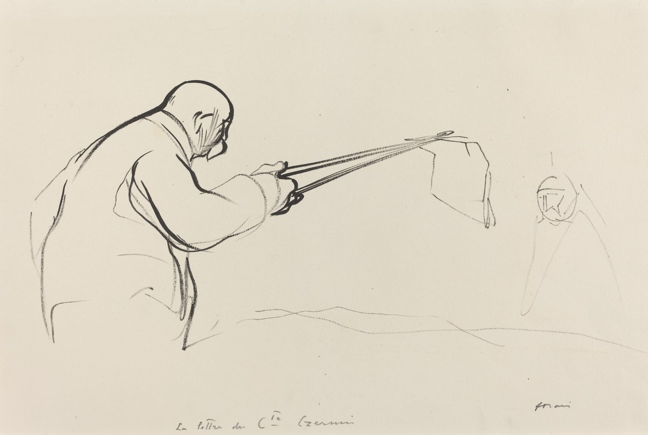 M. Clemenceau. La carta del Cte Czernin de Jean Louis Forain