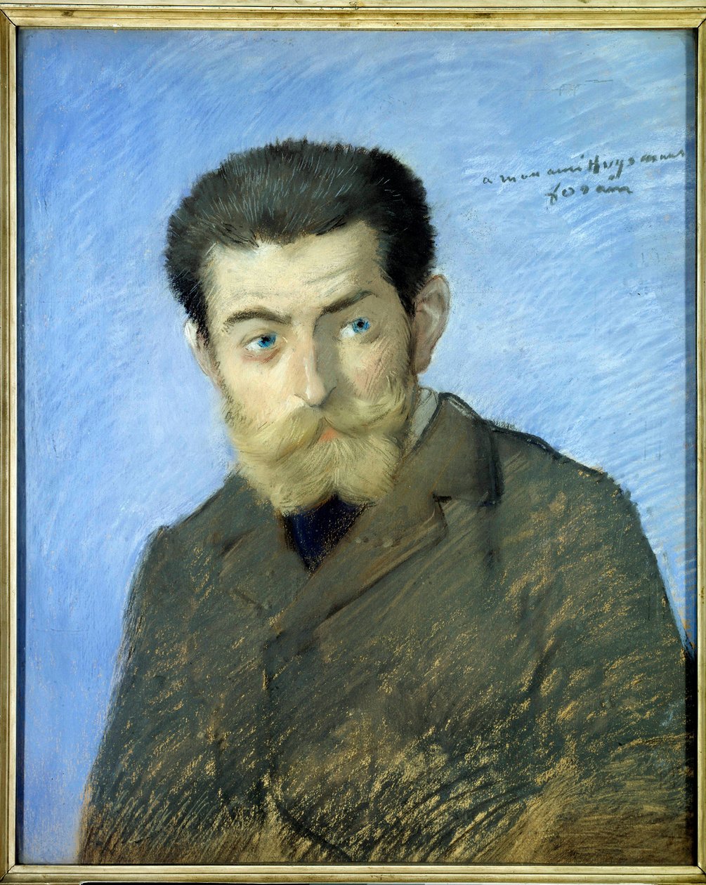Retrato del escritor francés Charles Marie Georges Huysmans conocido como Joris Karl Huysmans (1848-1907). Pastel de Jean-Louis Forain (1852-1931) siglo XIX de Jean Louis Forain