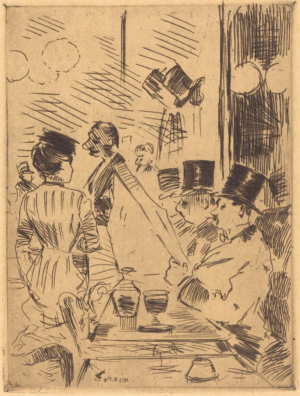 El café de la Nueva Atenas de Jean Louis Forain