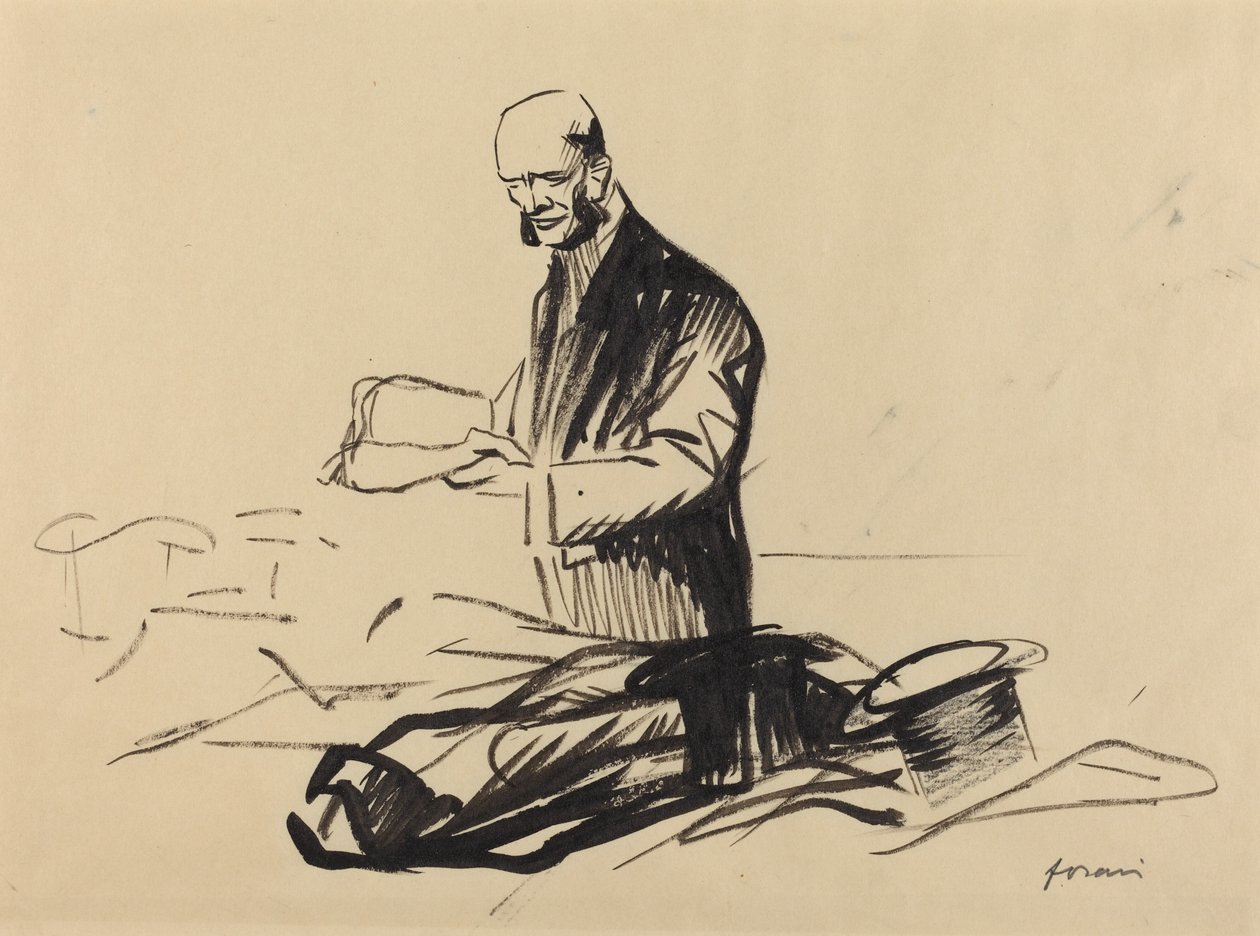 El Sombrero de Marshall Foch, c. 1914-1919 de Jean Louis Forain