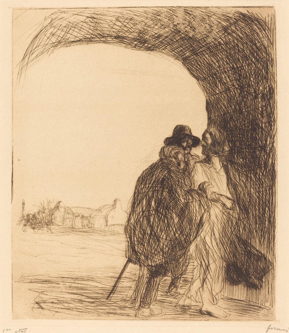 El Encuentro bajo el Arco (tercera placa) de Jean Louis Forain