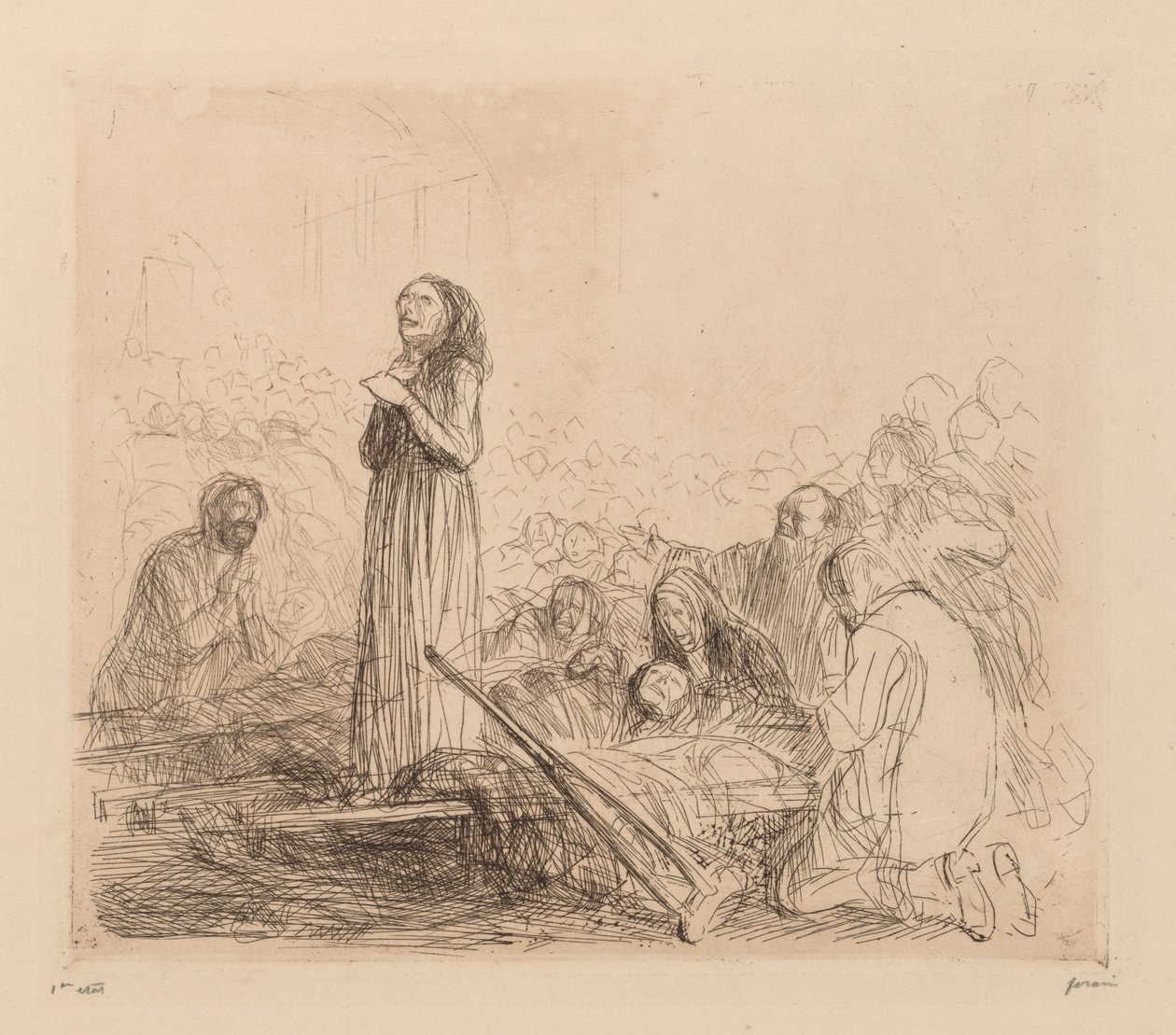 El milagro en Lourdes de Jean Louis Forain