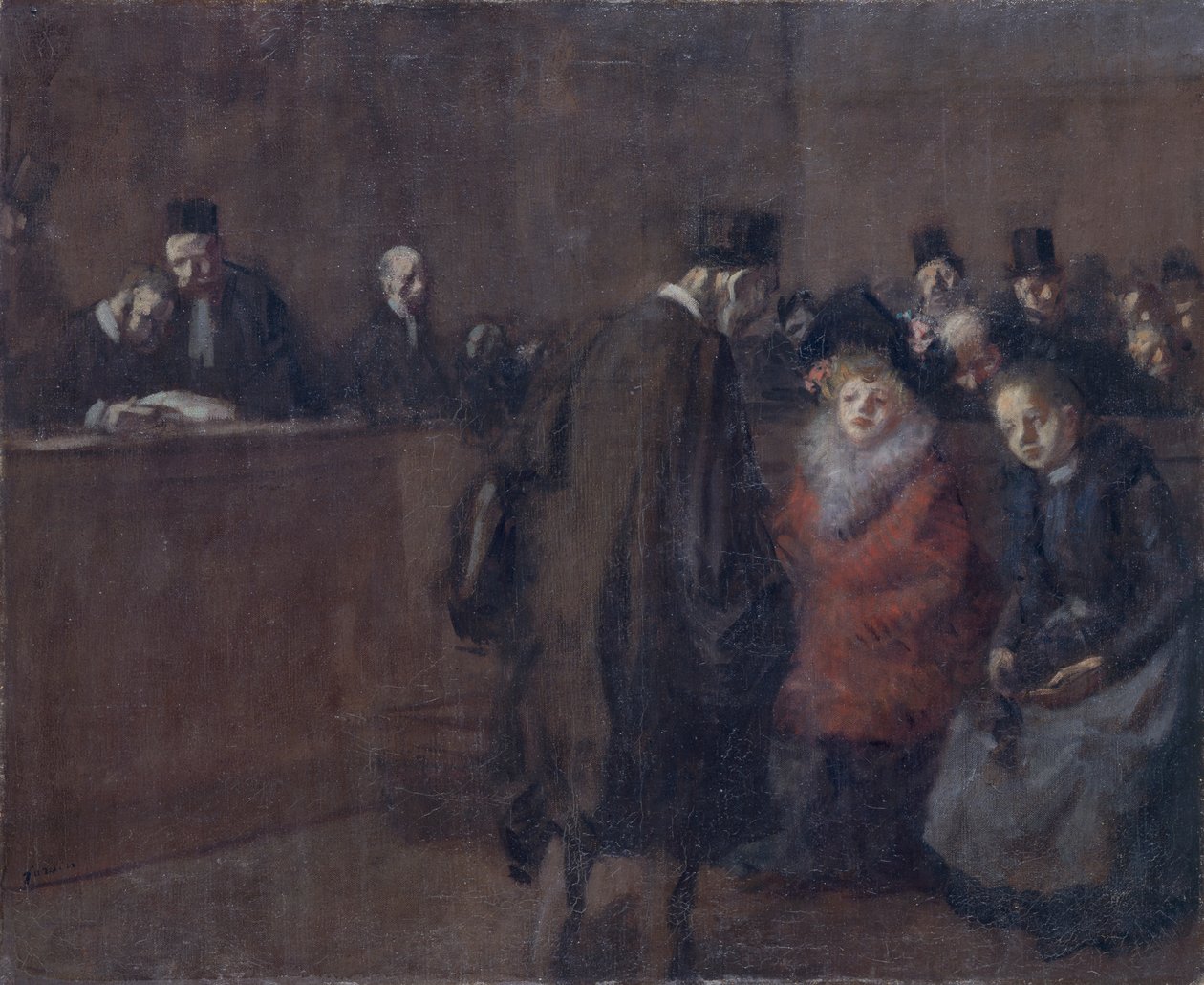La escena del tribunal de Jean Louis Forain