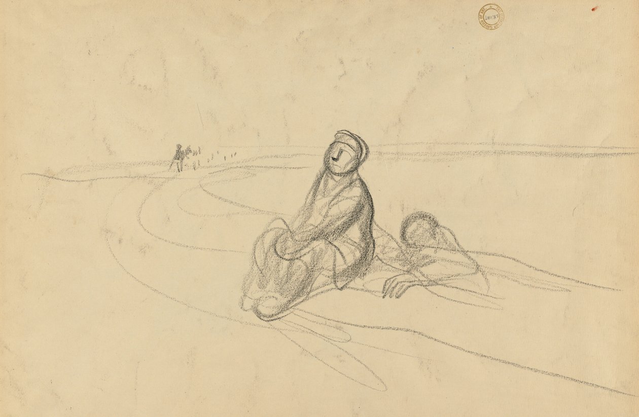 Dos Figuras en un Camino, c. 1919 de Jean Louis Forain