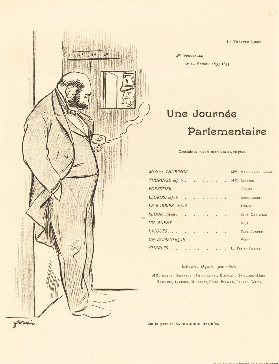 Un día parlamentario de Jean Louis Forain