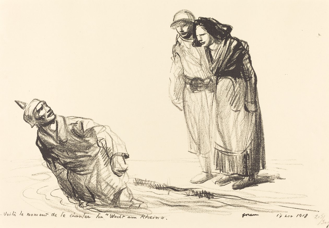 Voila le Moment de te Chantes "Wacht am Rhein" de Jean Louis Forain