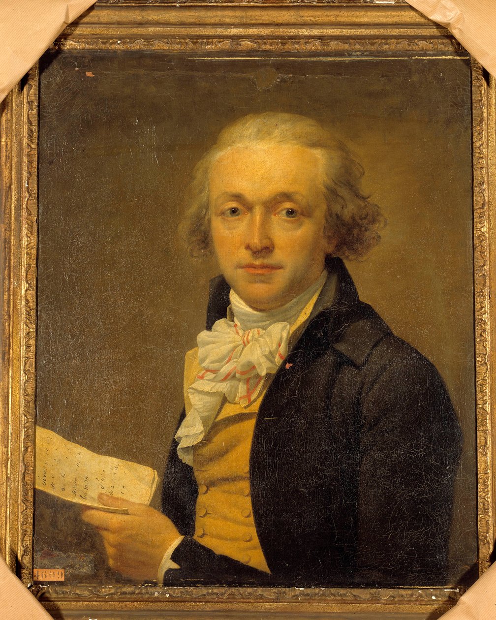 Retrato de Joseph Delaunay (1746 - 1794) miembro de la Asamblea Nacional y la Convención. Pintura de Jean Louis Laneuville (1748-1826) de Jean Louis Laneuville