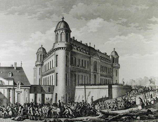 Cañones llevados de Chantilly a París, 9 de agosto de 1789 de Jean Louis Prieur
