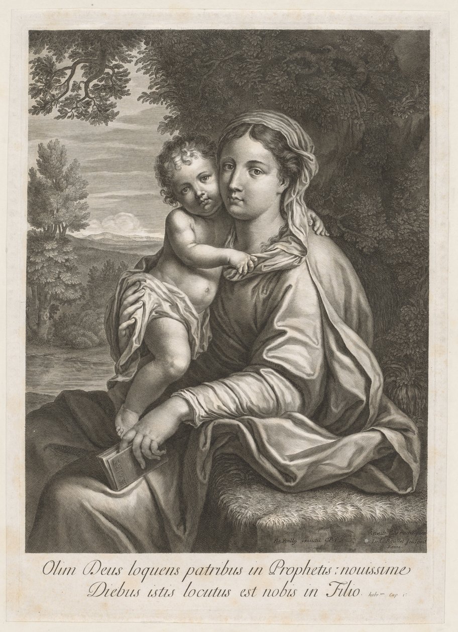 Madonna y niño de Jean Louis Roullet