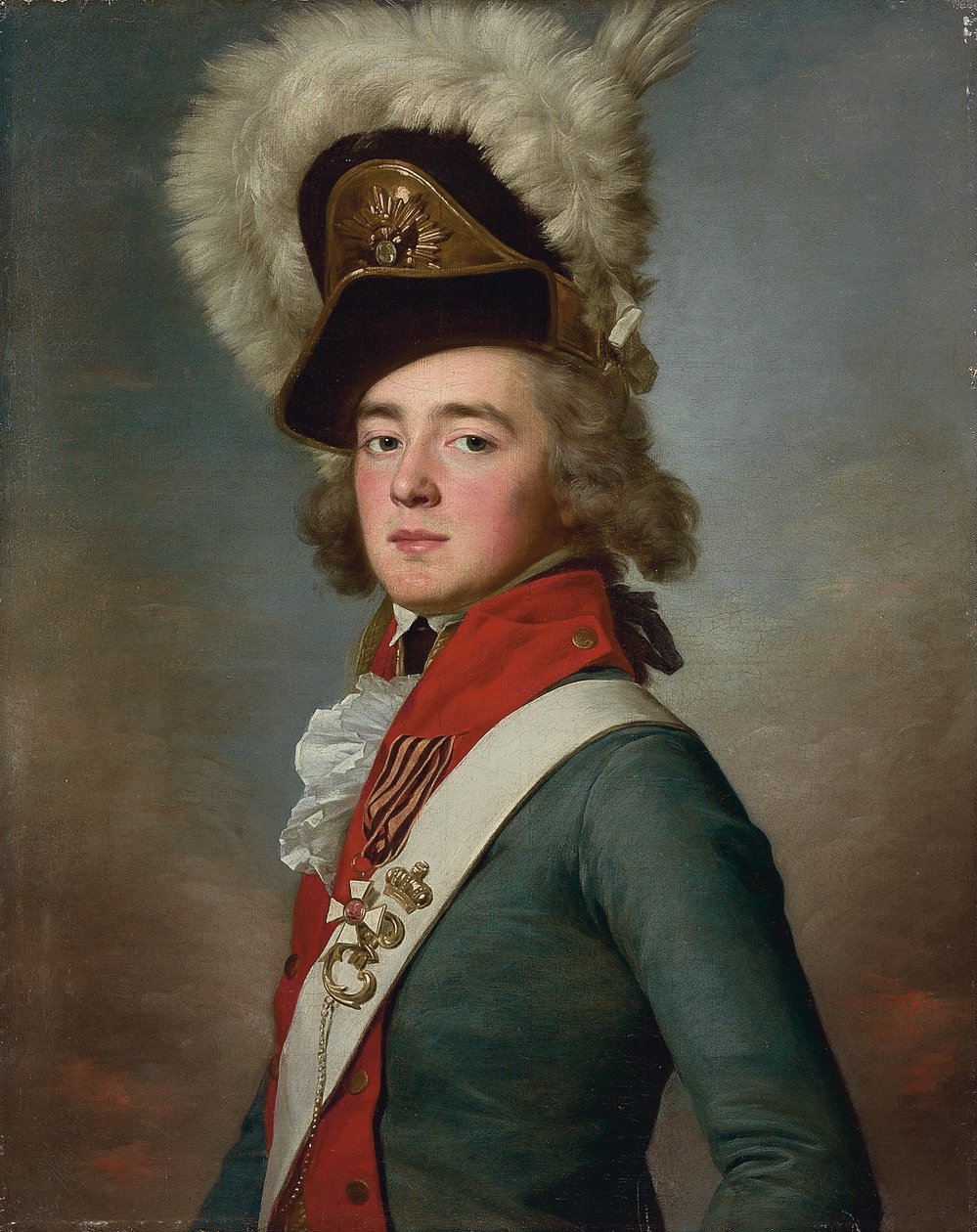 Retrato del brigadier Valerian Aleksandrovich Zubov de Jean Louis Voille