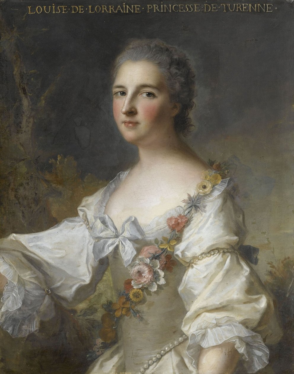 Luisa-Henriette-Gabrielle de Lorena, princesa de Turenne, duquesa de Bouillon (1718-1788) de Jean Marc Nattier