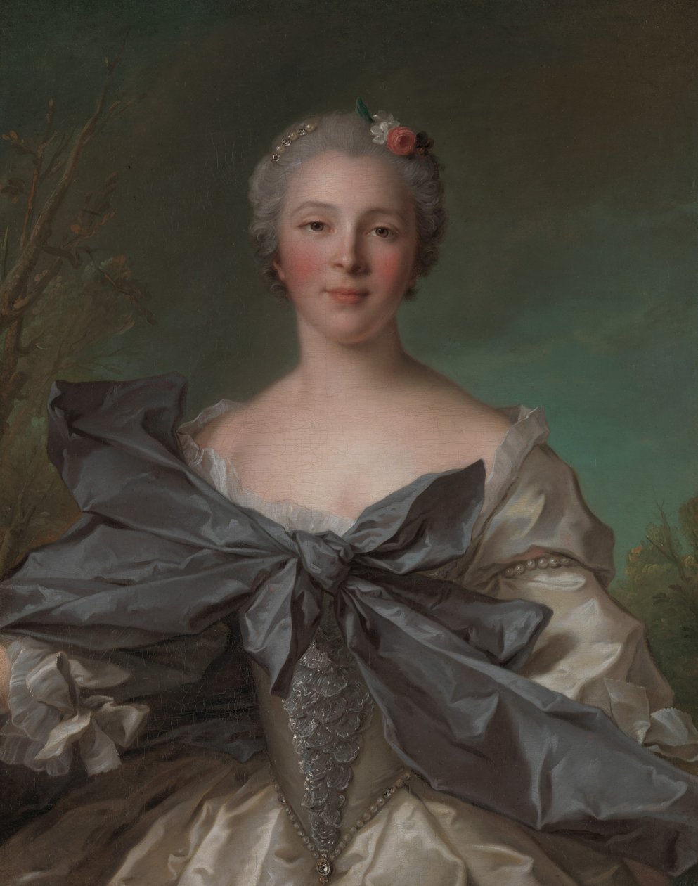 Marie Françoise de La Cropte de St. Abre, Marquesa de Argence nacida en 1714, 1744 de Jean Marc Nattier