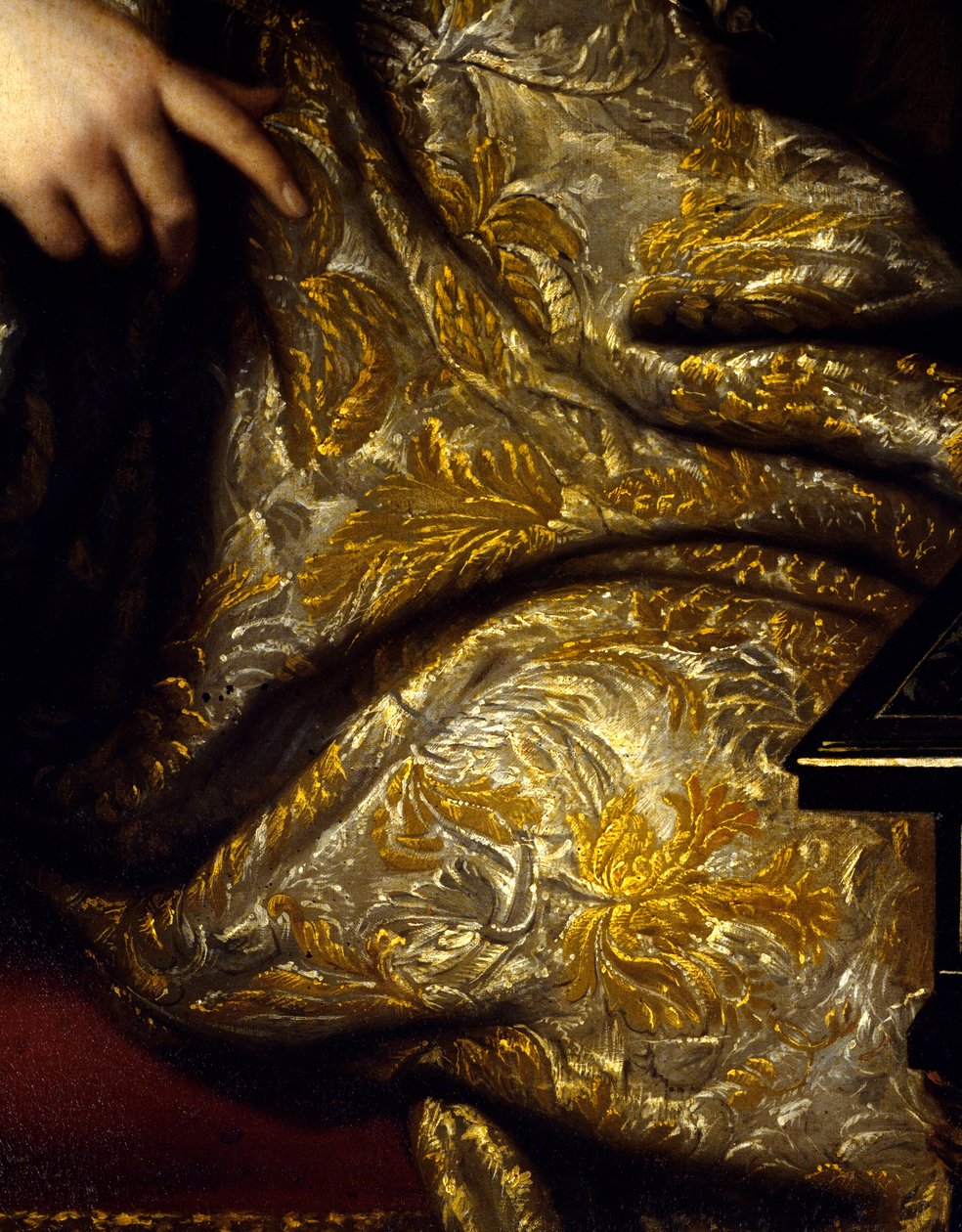 Retrato de Jean Baptiste Colbert (1651-1690) señor Marqués de Seignelay, ministro de marina, hijo de Colbert (detalle) de Jean Marc Nattier