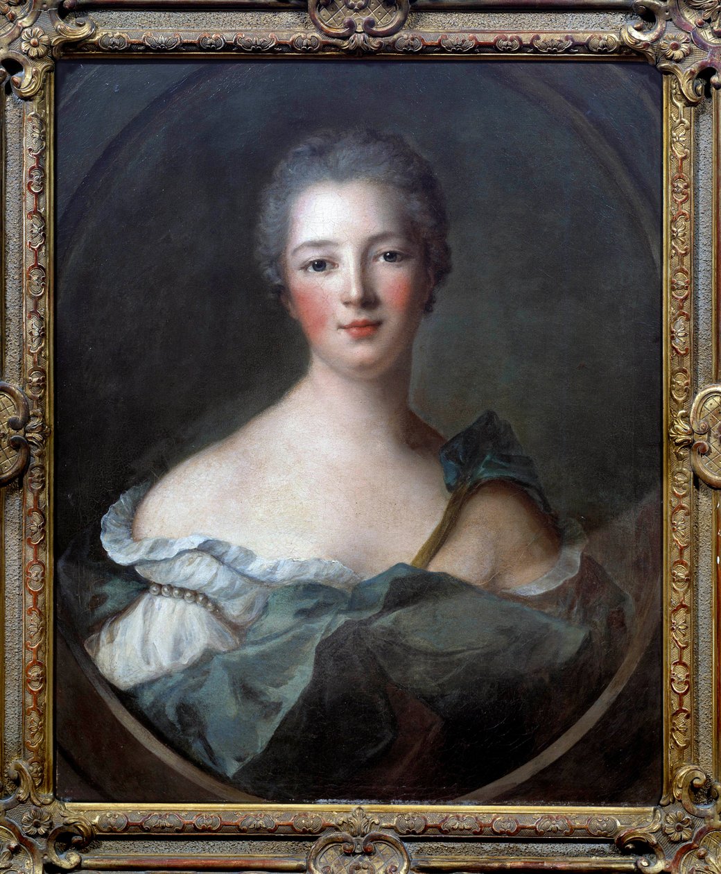 Retrato de Jeanne Antoinette Poisson, Marquesa de Pompadour (Madame de Pompadour) de Jean Marc Nattier
