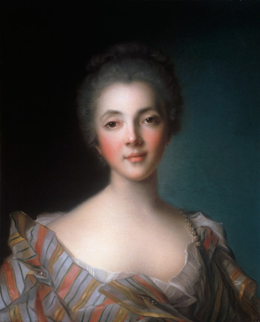 Retrato de Louise Marie Madeleine de Fontaine-Dupin (1706-1799). de Jean Marc Nattier