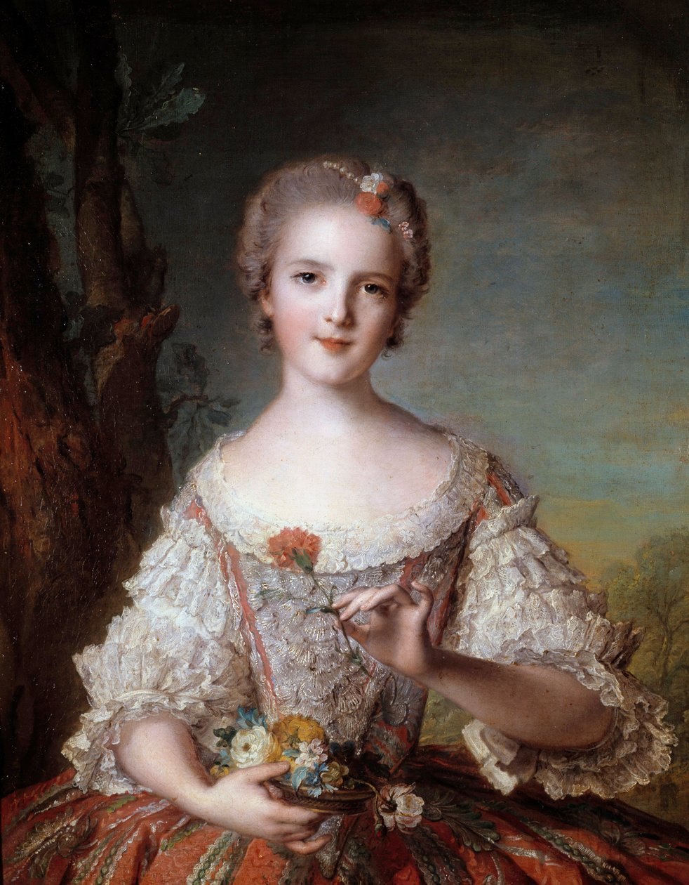 Retrato de Madame Louise de Francia (1737-1787) hija del Rey Luis XV de Jean Marc Nattier