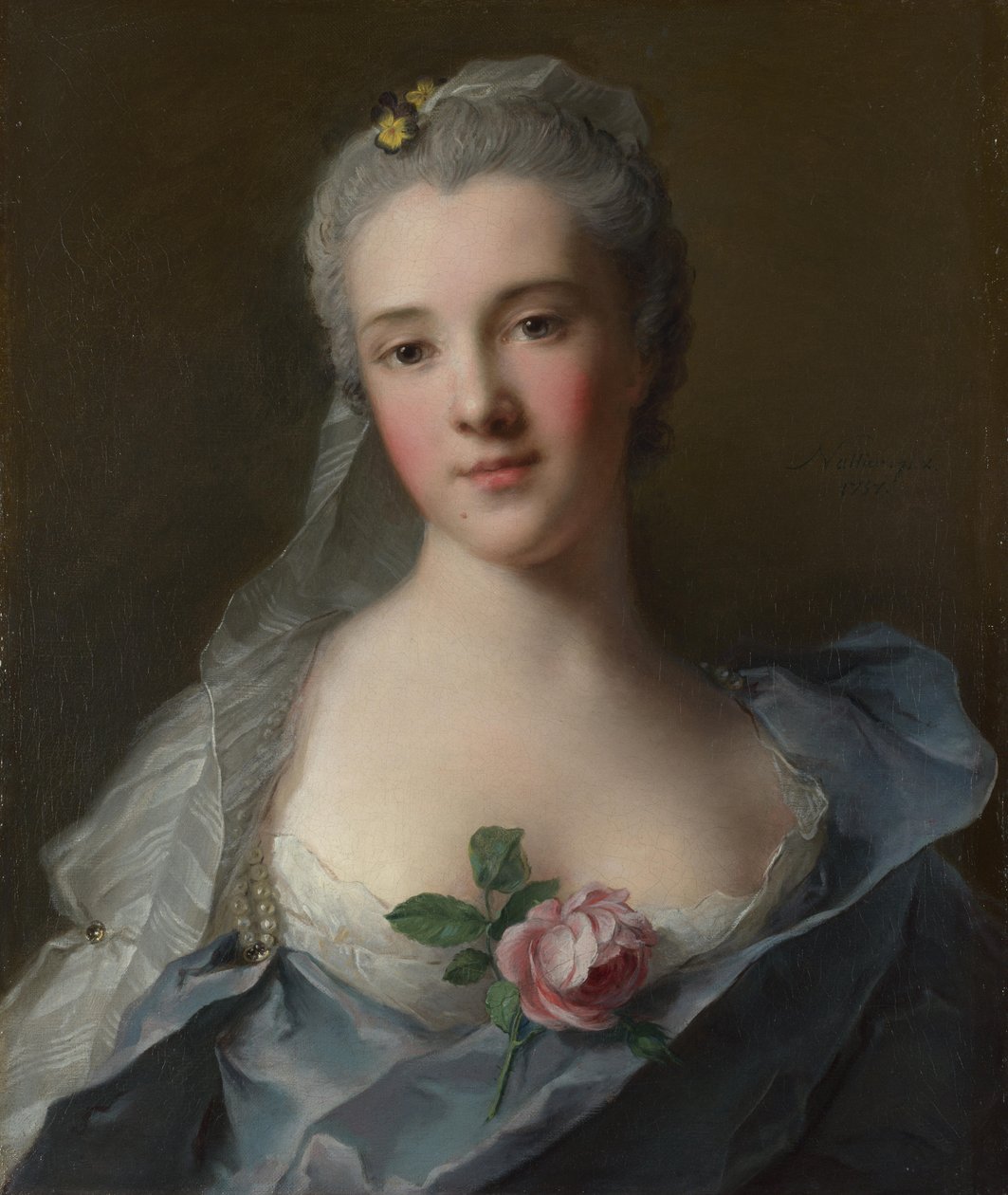Retrato de Manon Balletti, 1757 de Jean Marc Nattier