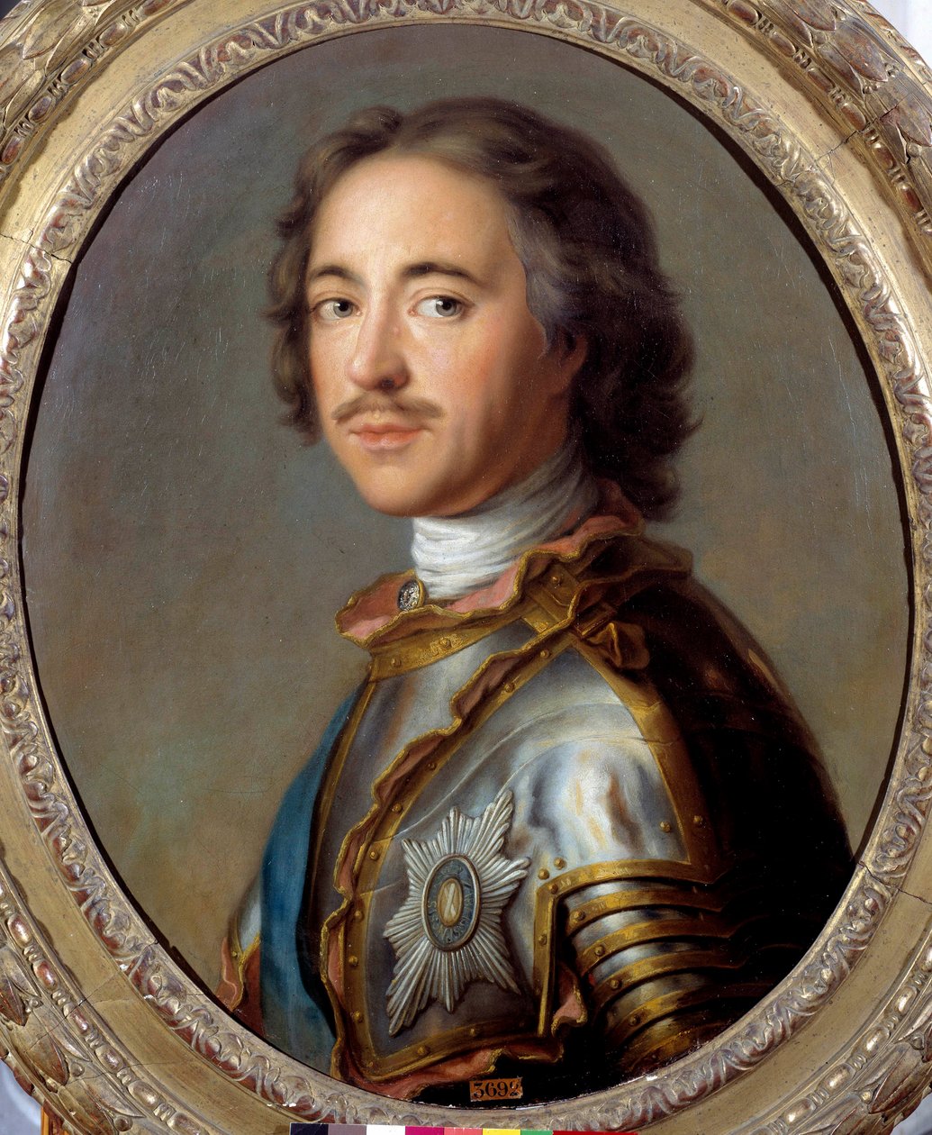 Retrato de Pedro I El Grande (1672-1725), zar de Rusia de Jean Marc Nattier