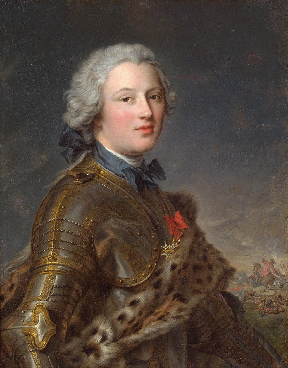 Retrato de Pierre Victor, barón de Besenval de Brünstatt 1722-1794, Segunda Mitad del Siglo XVIII de Jean Marc Nattier