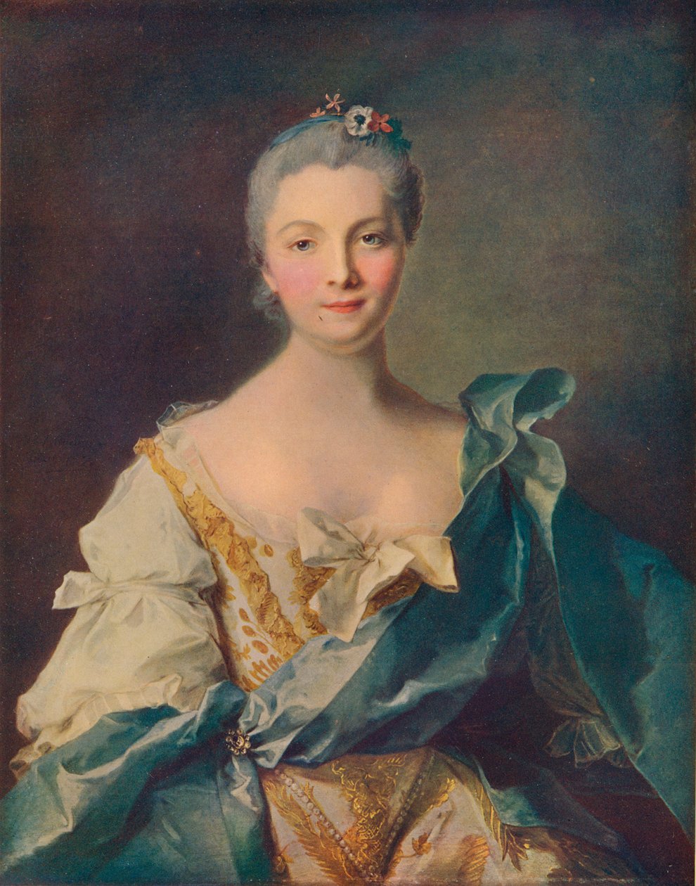 Retrato de una joven de Jean Marc Nattier
