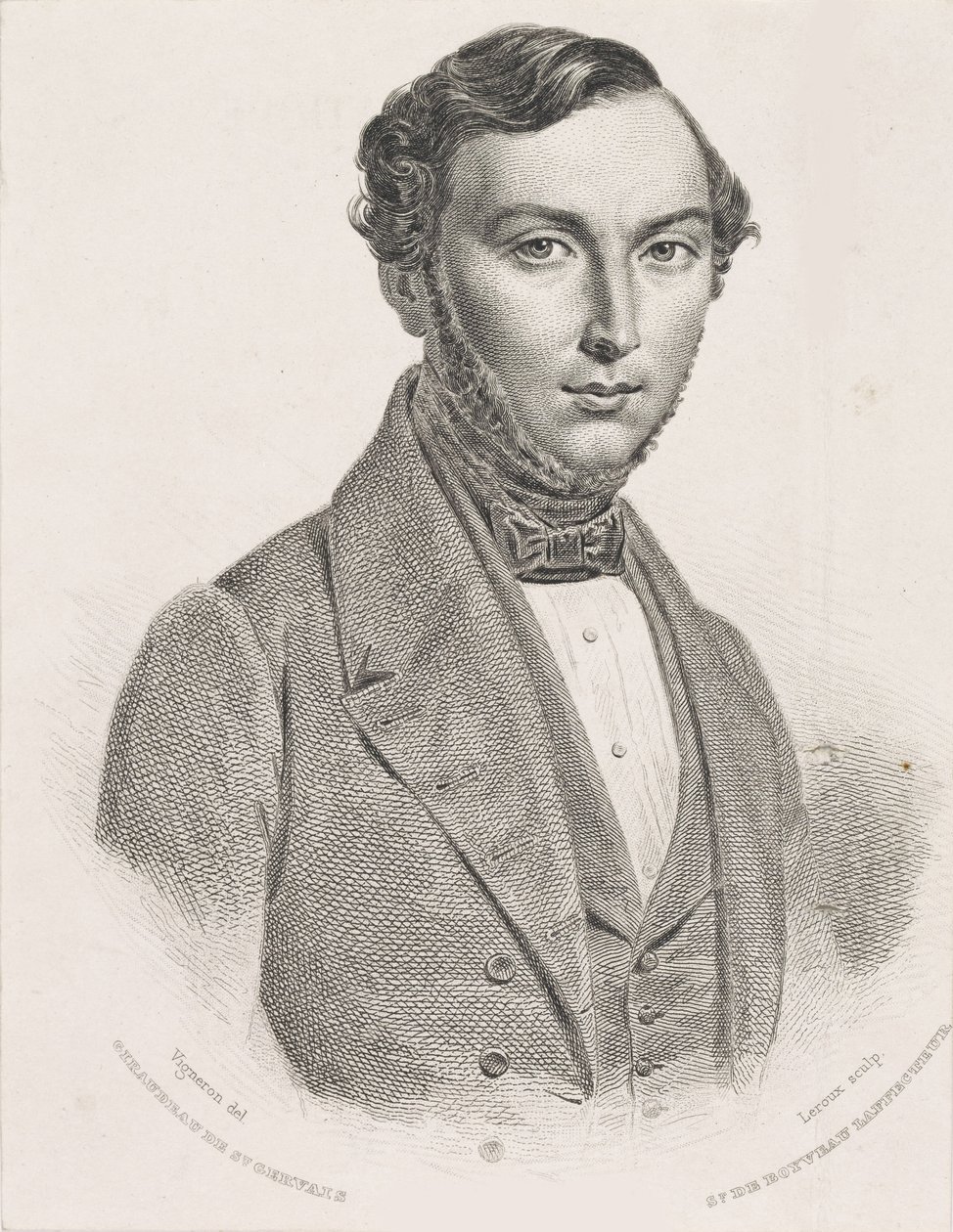 Retrato de Jean Giraudeau 1801-1861, 1839-1840 de Jean Marie Leroux