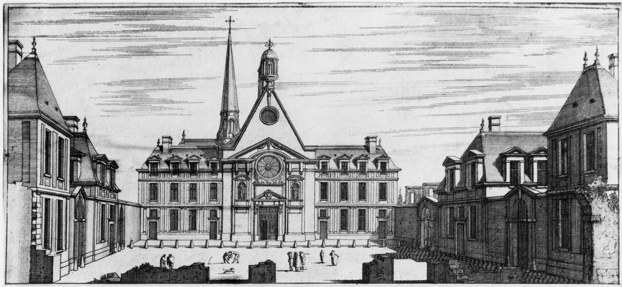 Vista del Hospital de los Incurables de Jean Marot