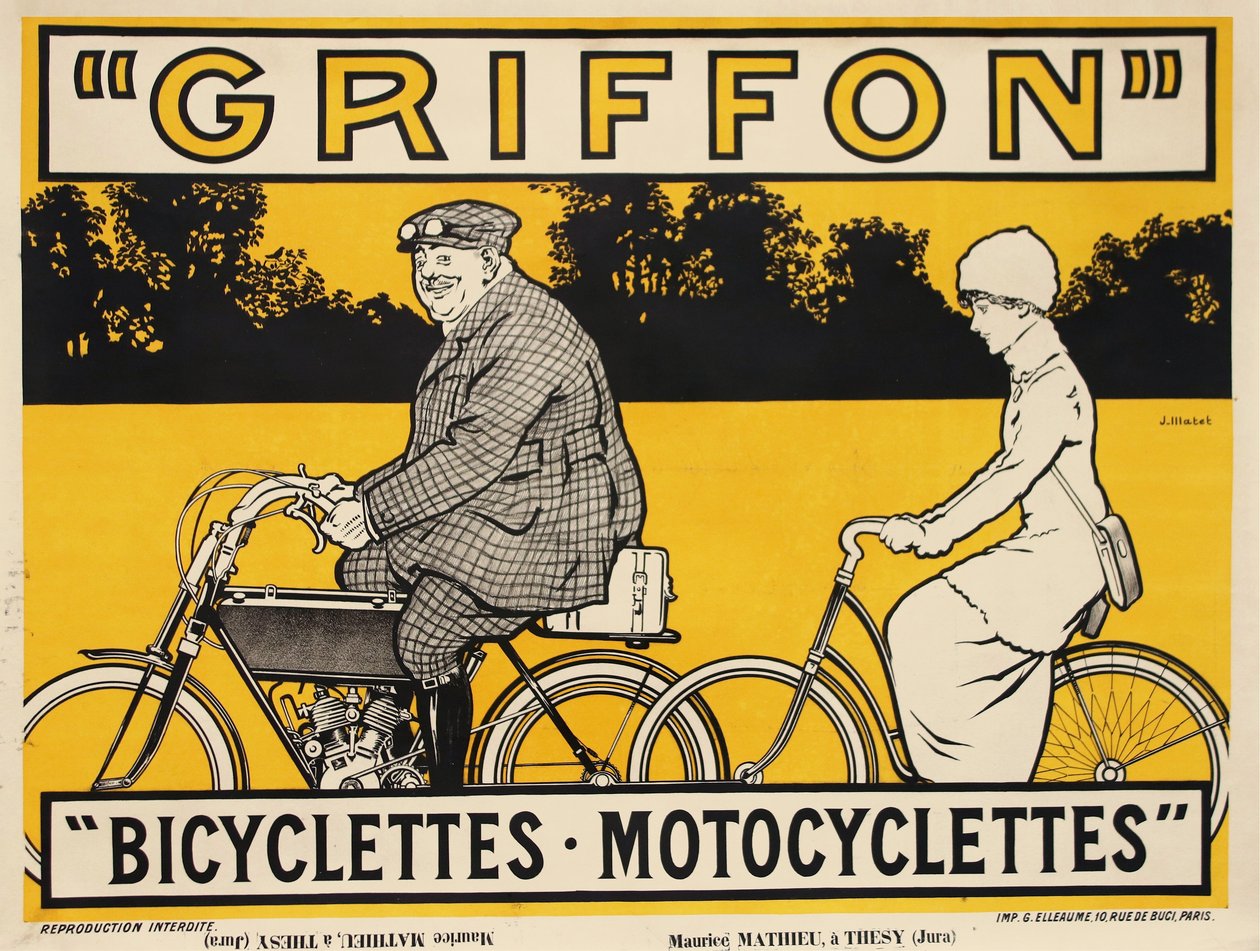 Griffon Bicyclettes Motocyclettes, c. 1905 de Jean Matet