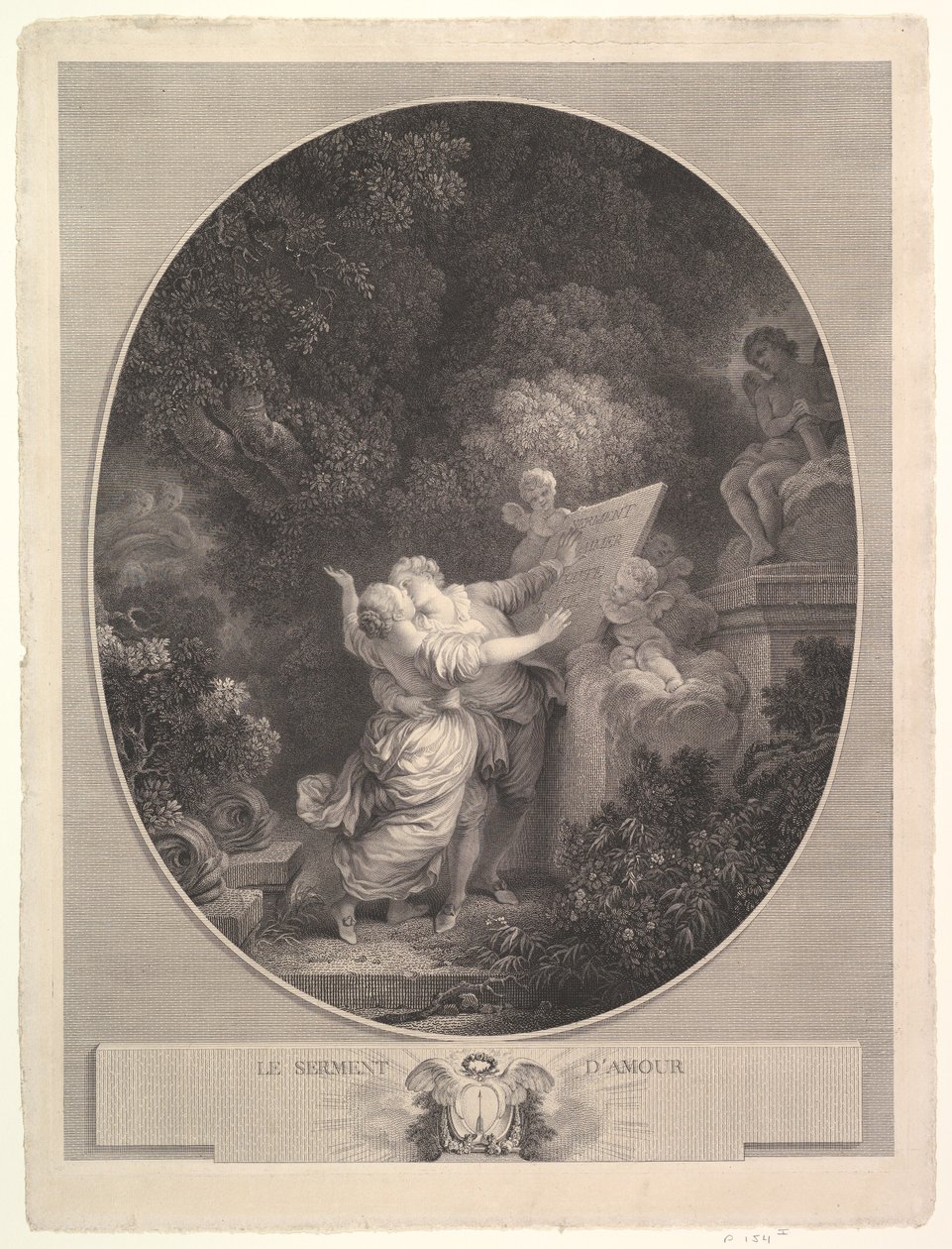 El juramento de amor, 1786 de Jean Mathieu