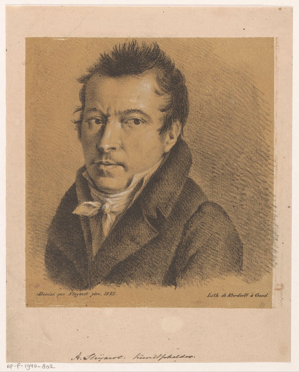 Retrato de Antoine Ignacio Steyaert de Jean Matthieu Kierdorff