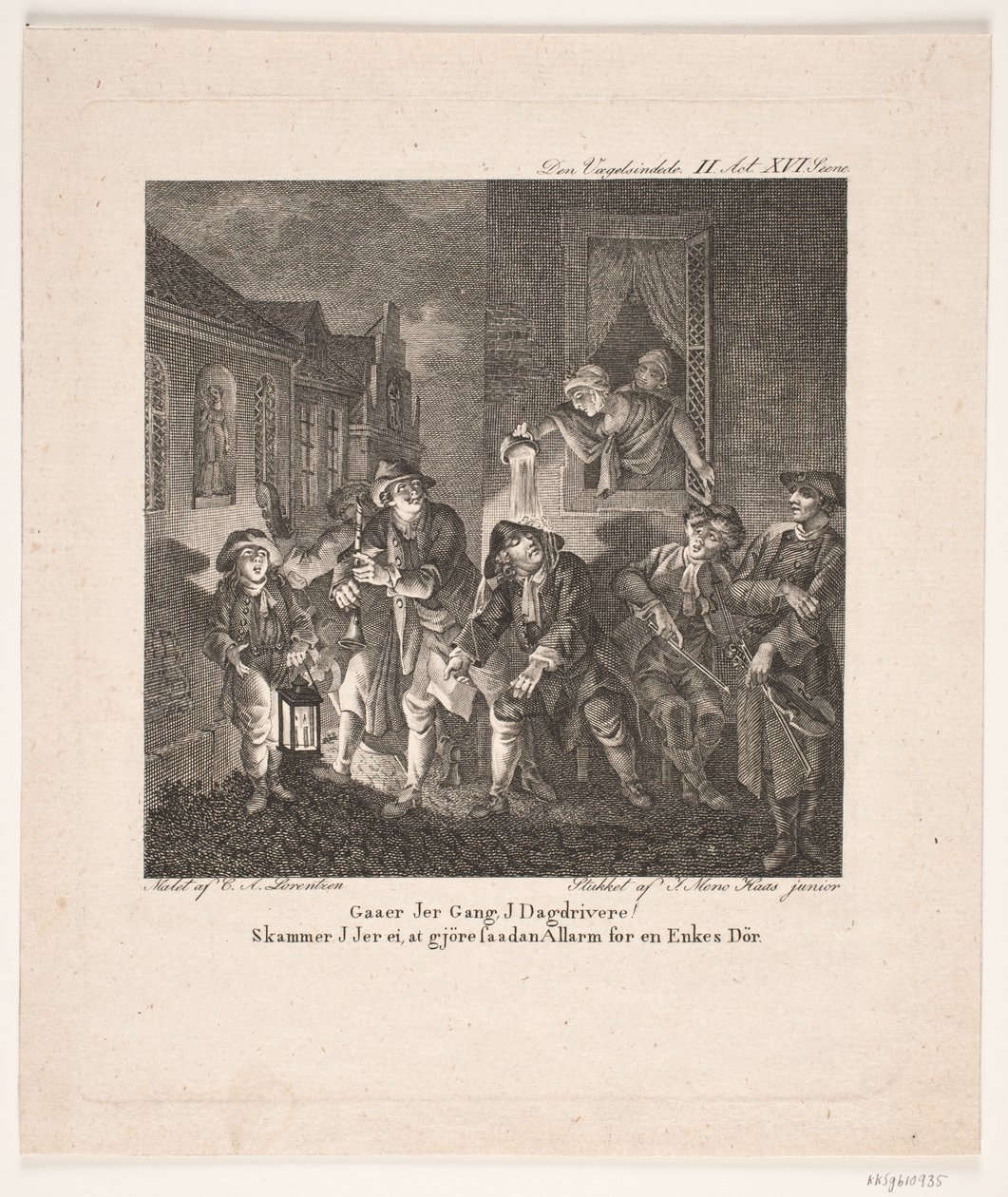 Ilustración para Den Vægelsindede. Acto II, Escena XVI de Jean Meno Haas