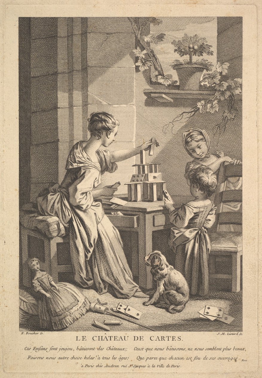 Castillo de naipes de Jean Michel Liotard