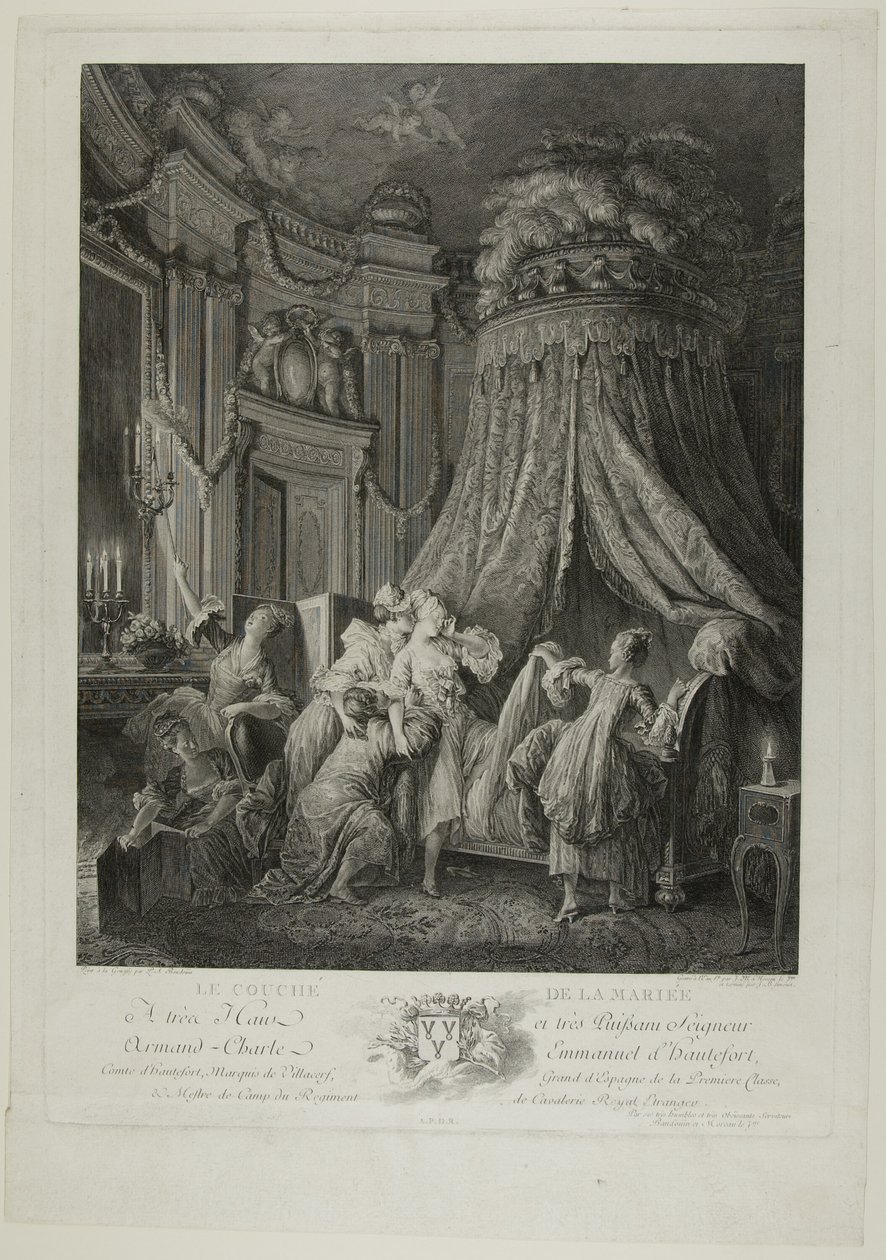 Le Coucher de la Mariee de Jean Michel Moreau