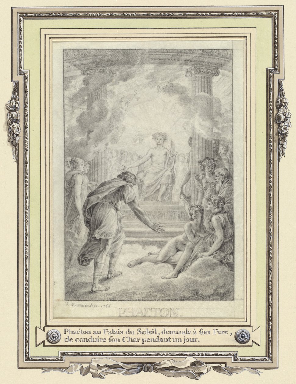 Faetón en el Palacio del Sol ... de Jean Michel Moreau