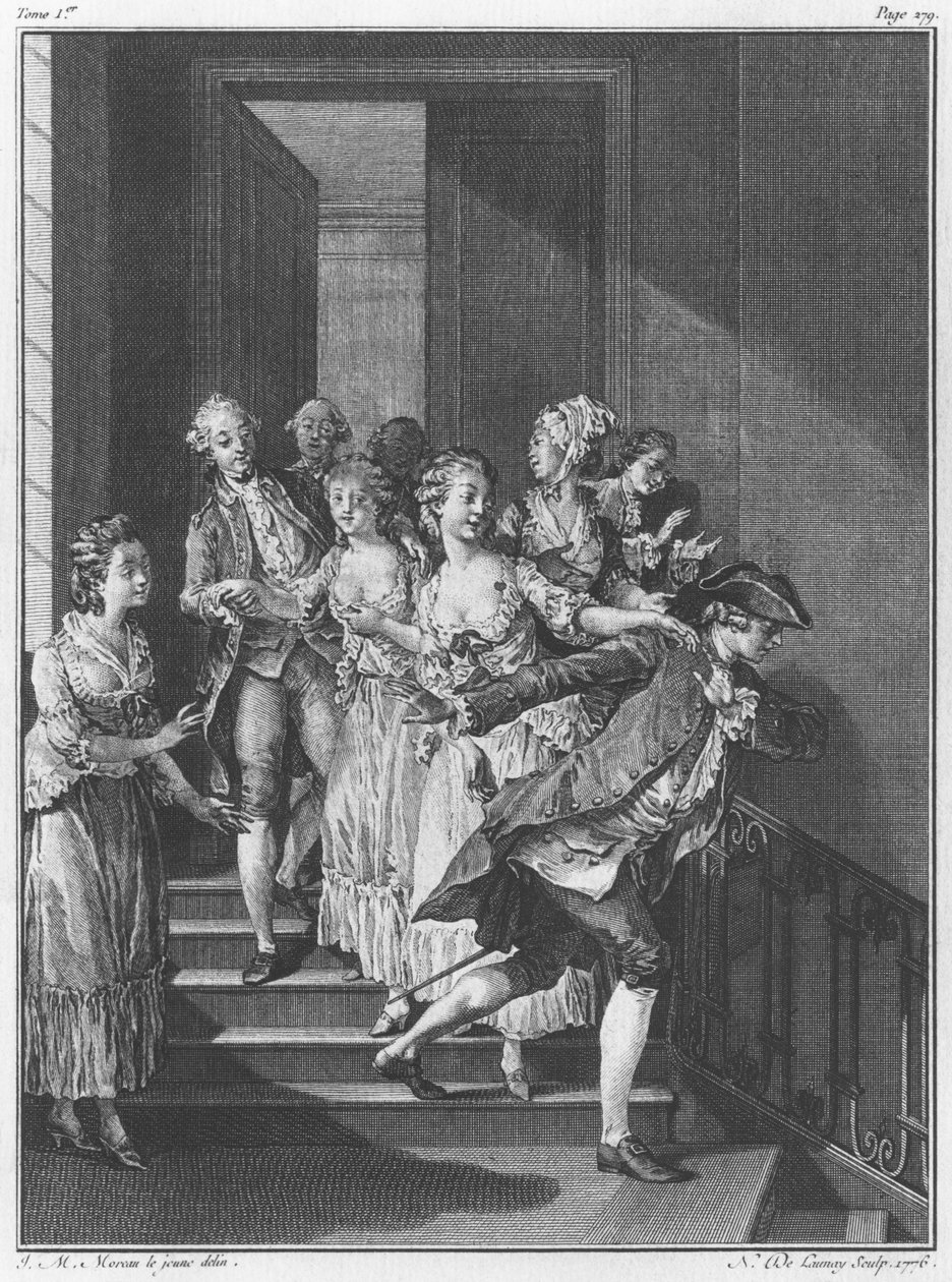 Saint-Preux escapando, volumen I, página 279, ilustración de 