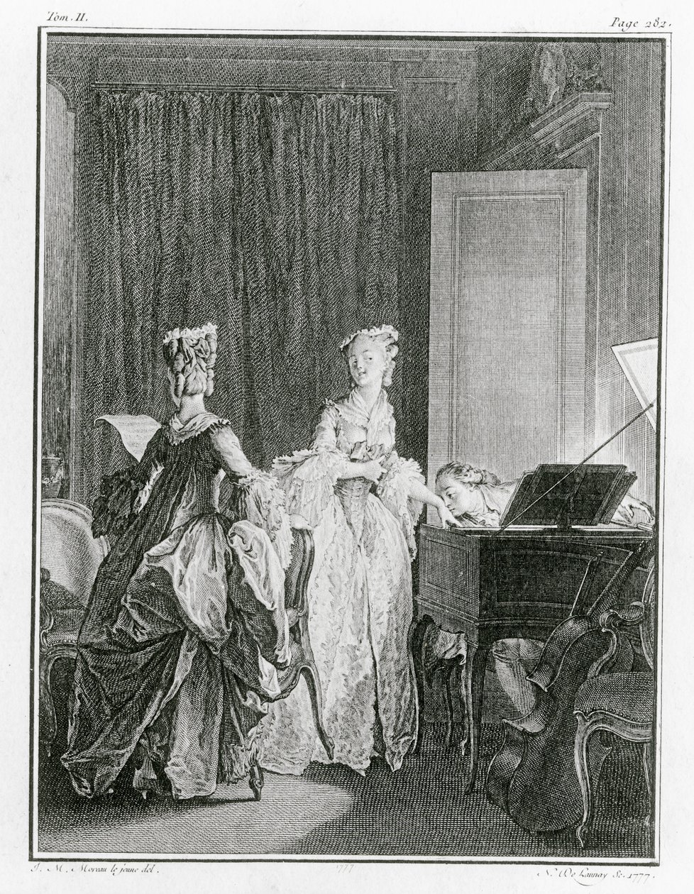 El Clavicémbalo, ilustración de 
