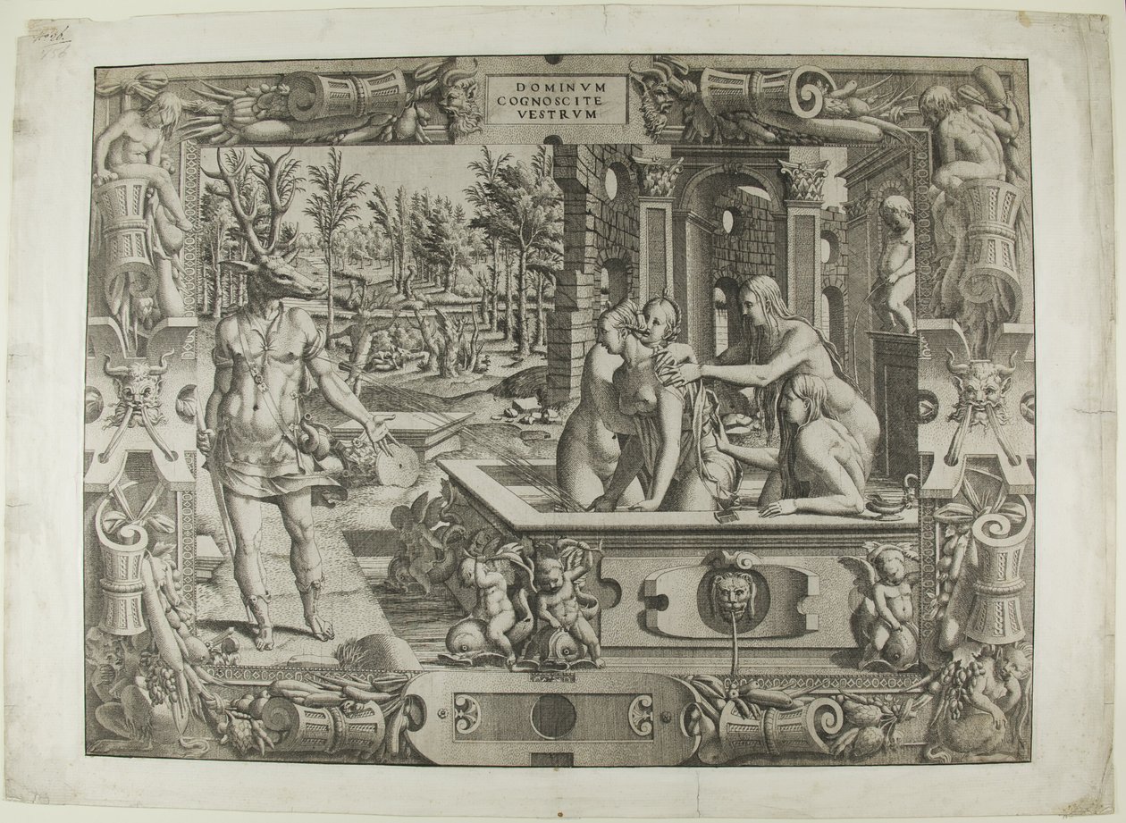 Diana y Acteón (la metamorfosis de Acteón) de Jean Mignon