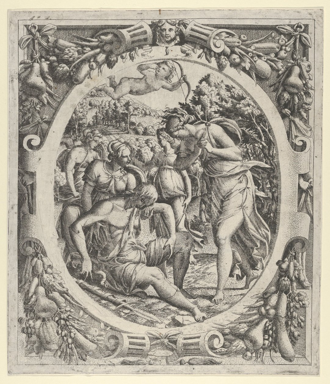 La Muerte de Adonis, 1535-1555 de Jean Mignon