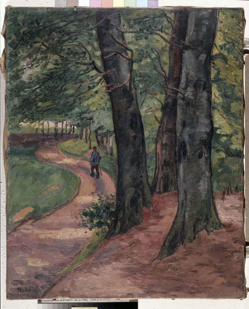 El borde del bosque de Eu (óleo sobre lienzo) de Jean Misceslas Peske