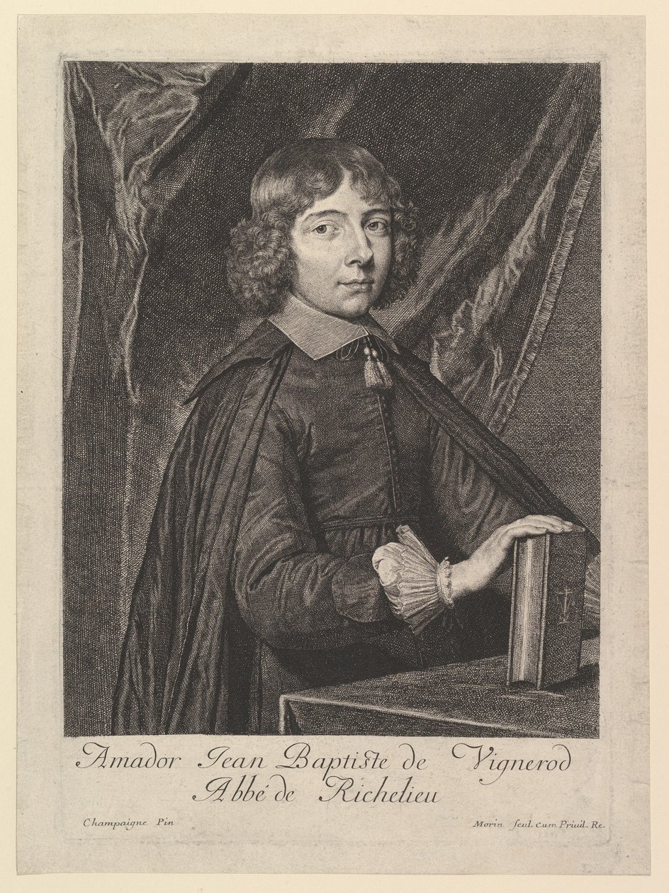 Amador Jean-Baptiste de Vignerod, abate de Richelieu de Jean Morin