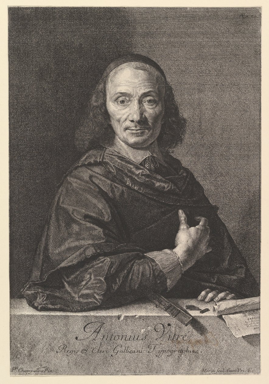 Antoine Vitre, tipógrafo del rey de Jean Morin