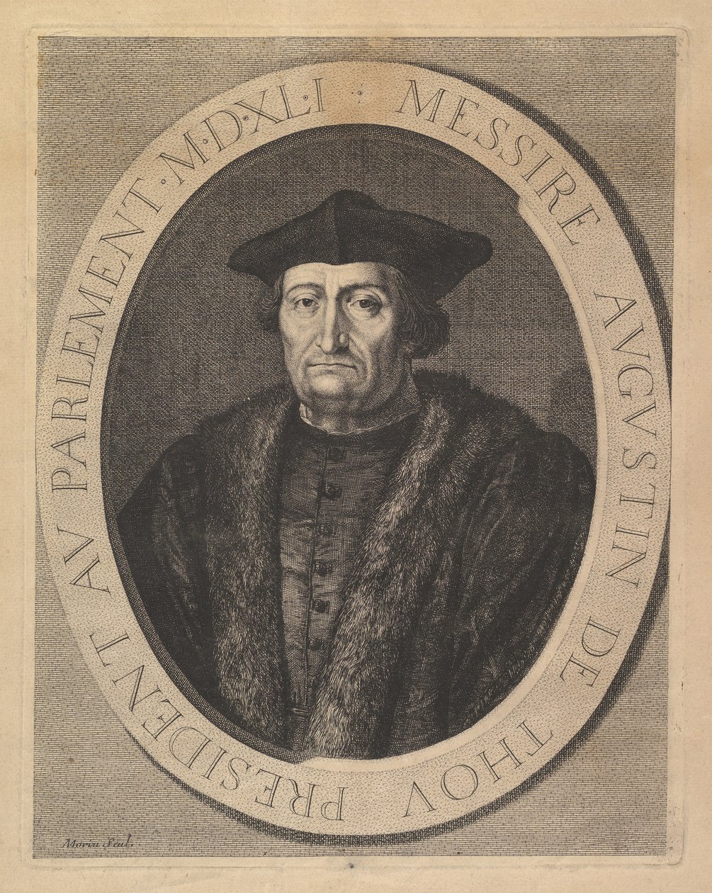 Augustin de Thou, presidente en el Parlamento de Jean Morin